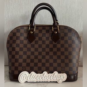 ‼️SOLD‼️ Authentic Louis Vuitton Alma PM Damier Ebene